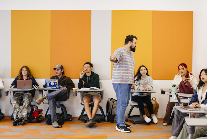 Students in a classroom